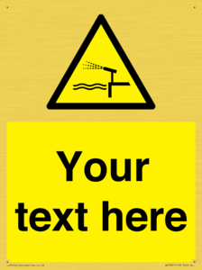 Custom warning water cannon